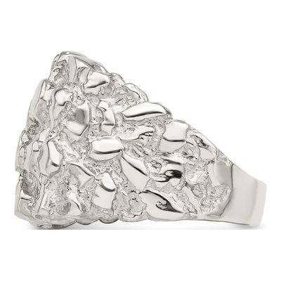 Men's Sterling Silver Nugget Ring – view 5