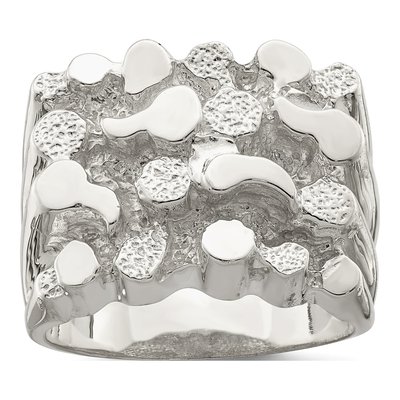 Men's Sterling Silver Nugget Ring