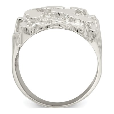 Men's Sterling Silver Nugget Ring – view 3