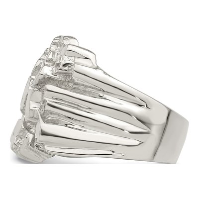 Men's Sterling Silver Nugget Ring – view 5