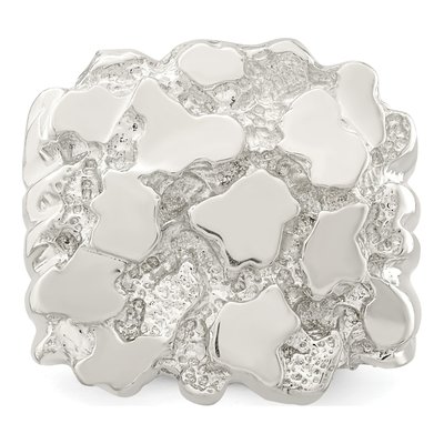 Men's Sterling Silver Nugget Ring – view 6