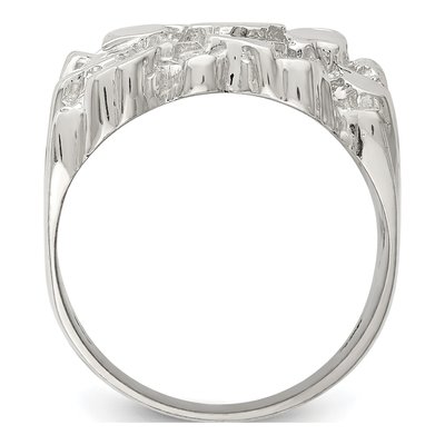 Men's Sterling Silver Nugget Ring – view 3