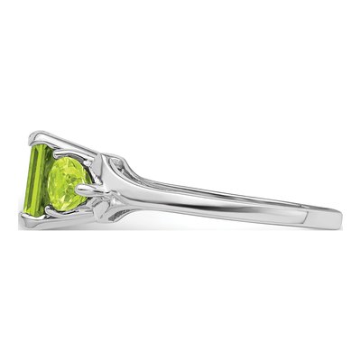 Sterling Silver Peridot Ring – view 3