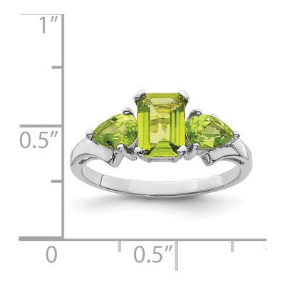 Sterling Silver Peridot Ring – view 4