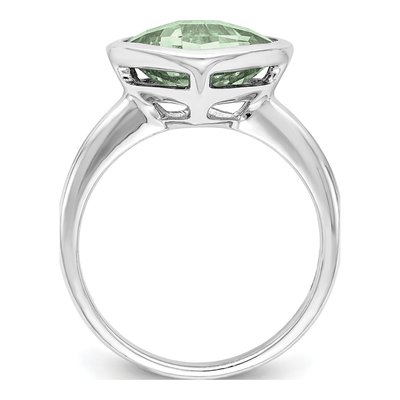 Sterling Silver Prasiolite Ring – view 3