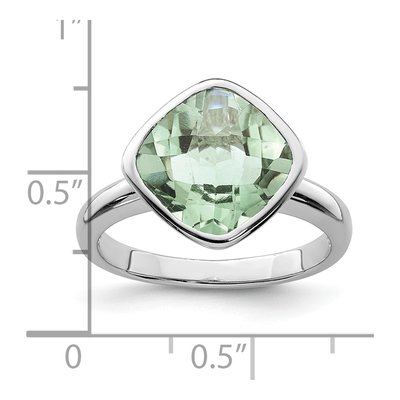 Sterling Silver Prasiolite Ring – view 4