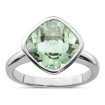 Sterling Silver Prasiolite Ring