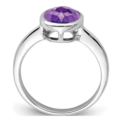 Sterling Silver Amethyst Ring – view 2