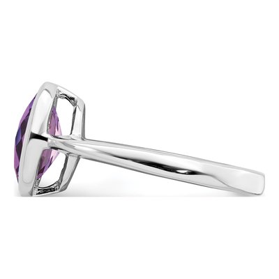 Sterling Silver Amethyst Ring – view 3
