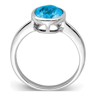 Sterling Silver Swiss Blue Topaz Ring – view 2