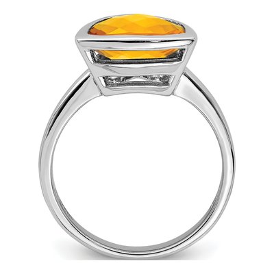 Sterling Silver Citrine Ring – view 3