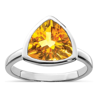 Sterling Silver Citrine Ring