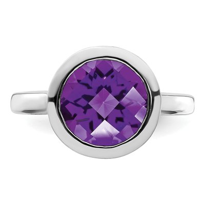 Sterling Silver Amethyst Ring – view 5
