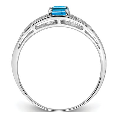 Sterling Silver Sky Blue Topaz Ring – view 3