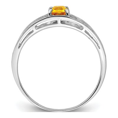 Sterling Silver Citrine Ring – view 3