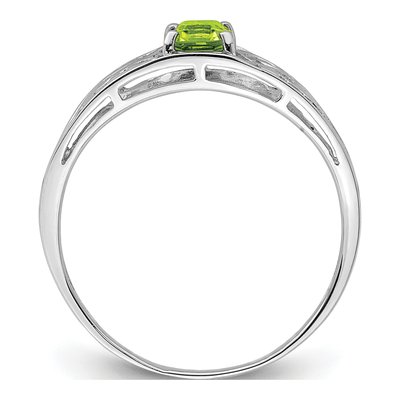 Sterling Silver Peridot Ring – view 3