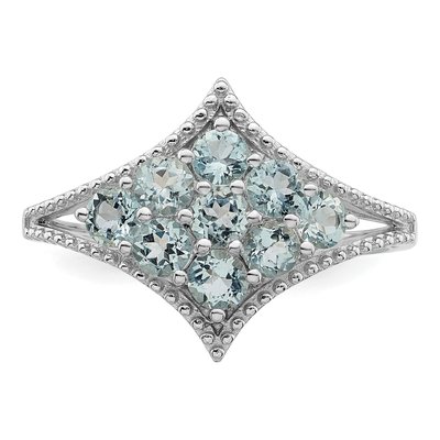 Sterling Silver Aquamarine Ring – view 5