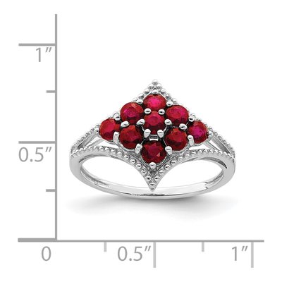Sterling Silver Ruby Ring – view 4