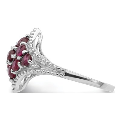 Sterling Silver Ruby Ring – view 5