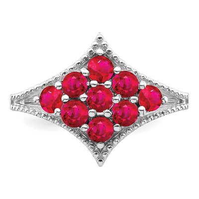 Sterling Silver Ruby Ring – view 6