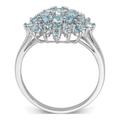 Sterling Silver Aquamarine Ring – view 3