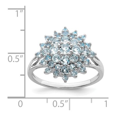 Sterling Silver Aquamarine Ring – view 4