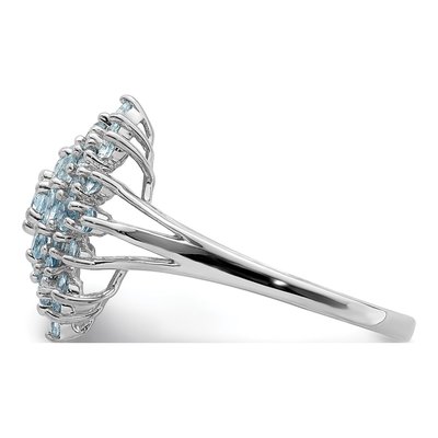 Sterling Silver Aquamarine Ring – view 5