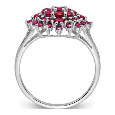 Sterling Silver Ruby Ring – view 3