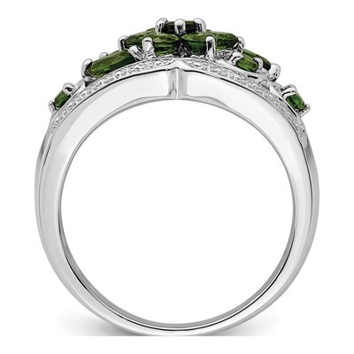 Sterling Silver Chrome Diopside Ring – view 3