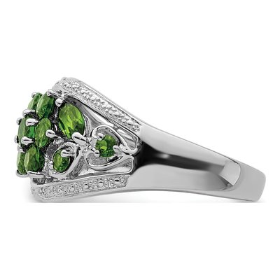 Sterling Silver Chrome Diopside Ring – view 5