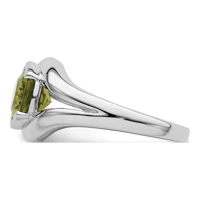 Sterling Silver Peridot Ring – view 4