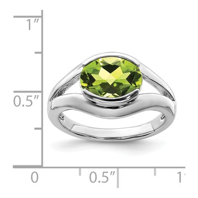 Sterling Silver Peridot Ring – view 5
