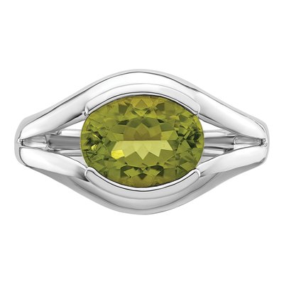 Sterling Silver Peridot Ring – view 6