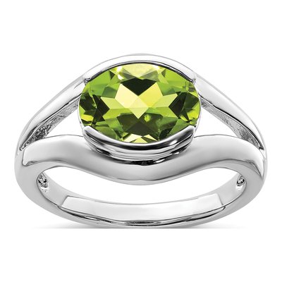 Sterling Silver Peridot Ring