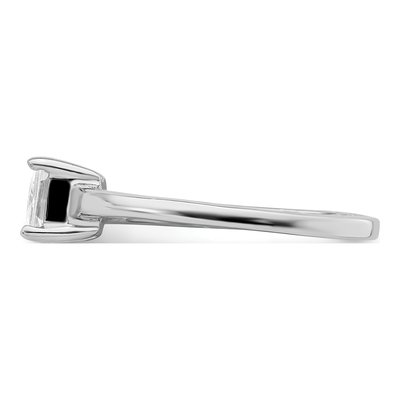 Sterling Silver CZ Princess Solitaire Engagement Ring – view 5