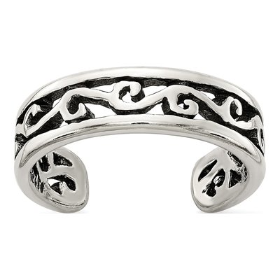 Sterling Silver Filigree Toe Ring