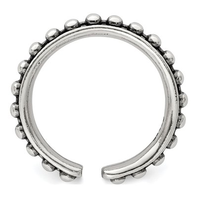 Sterling Silver Beaded Toe Ring – view 3