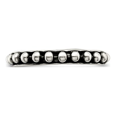 Sterling Silver Beaded Toe Ring – view 5