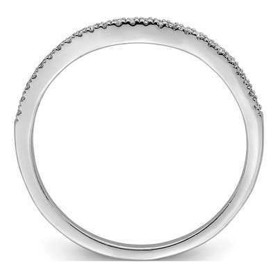 Sterling Silver 1/10 ct tw Diamond Wrap Ring – view 3