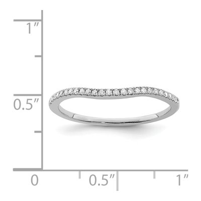 Sterling Silver 1/10 ct tw Diamond Wrap Ring – view 4