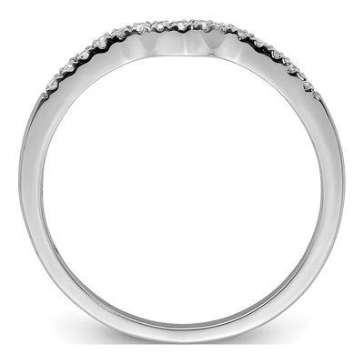 Sterling Silver 0.09 ct tw Diamond Wrap Ring – view 3