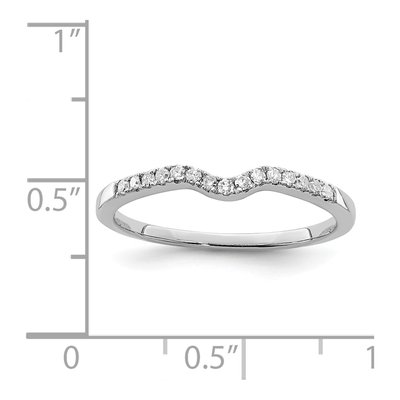Sterling Silver 0.09 ct tw Diamond Wrap Ring – view 4