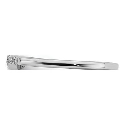Sterling Silver 0.09 ct tw Diamond Wrap Ring – view 5