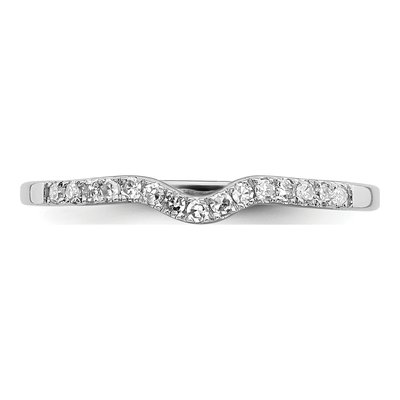 Sterling Silver 0.09 ct tw Diamond Wrap Ring – view 6