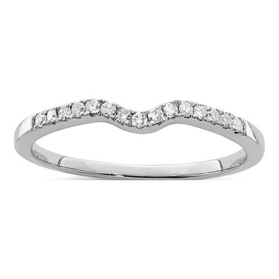 Sterling Silver 0.09 ct tw Diamond Wrap Ring