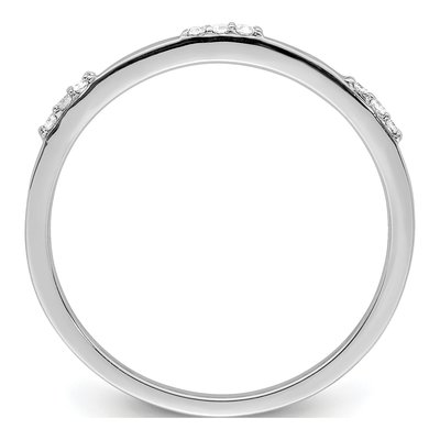 Sterling Silver 1/20 ct tw Diamond Ring – view 3