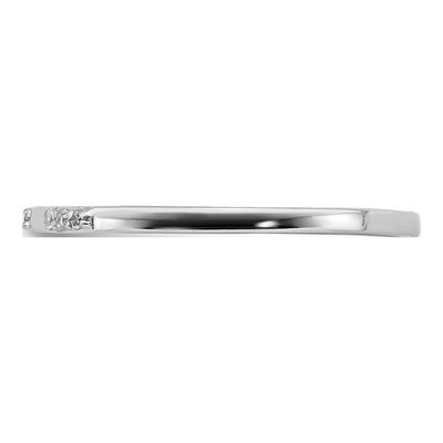 Sterling Silver 1/20 ct tw Diamond Ring – view 5