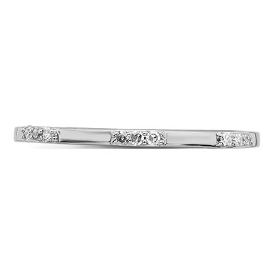 Sterling Silver 1/20 ct tw Diamond Ring – view 6