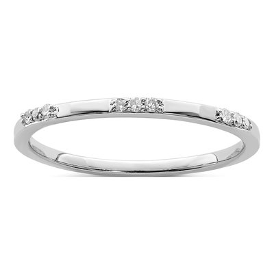 Sterling Silver 1/20 ct tw Diamond Ring