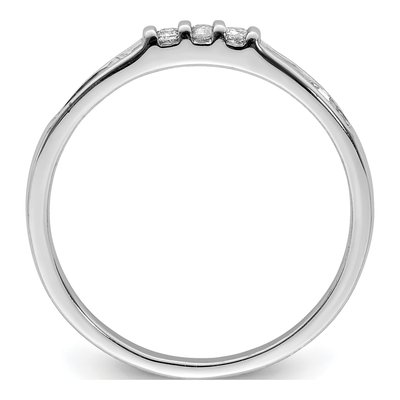 Sterling Silver 1/8 ct tw Diamond Ring – view 3